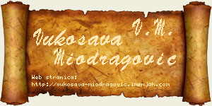 Vukosava Miodragović vizit kartica